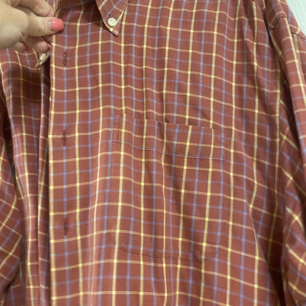 Peter Millar Rust Button Down - image 5